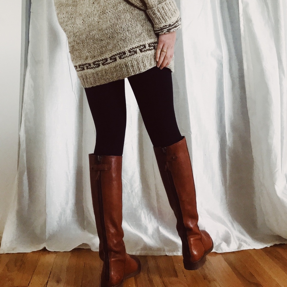 NEVER WORN MADEWELL LEATHER BOOTS